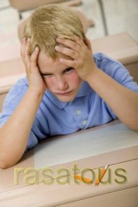 unhappy student